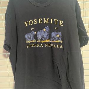 Navy blue embroidered Yosemite oversized t
